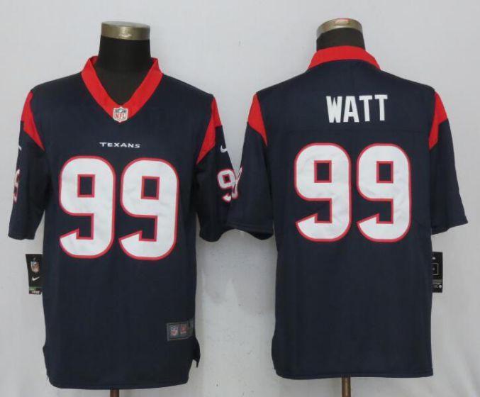 Men NFL Nike Houston Texans Texans 99 Watt Navy Blue 2017 Vapor Untouchable Limited jersey